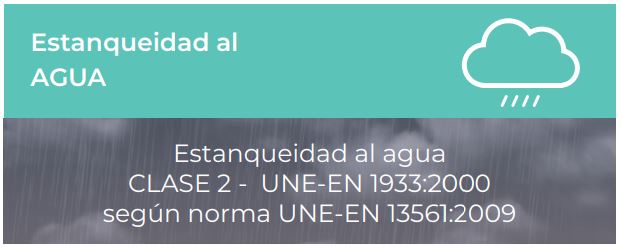 ensayo resistencia al agua pérgola