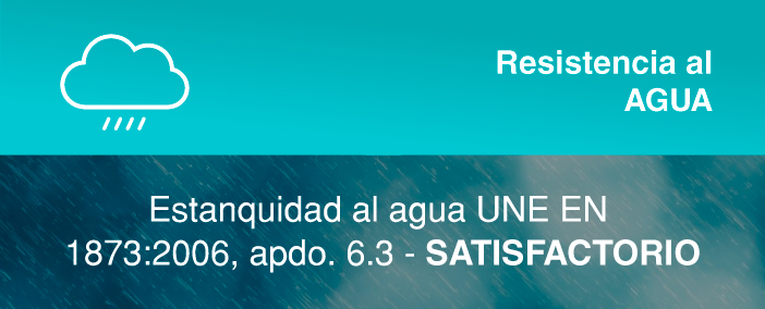 ensayo resistencia al agua pérgola