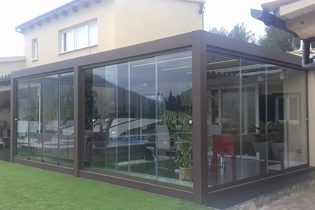 pérgola bioclimática retractil