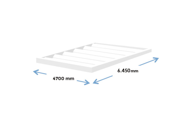 configuración de la pérgola entre paredes