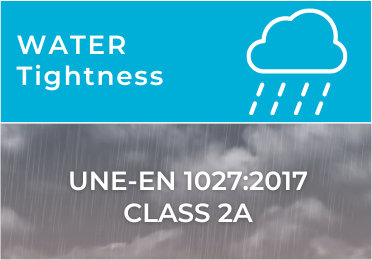 ensayo de resistencia al agua en cerramientos abatibles SeeGlass