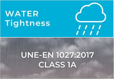 ensayo de resistencia al agua en cerramientos abatibles SeeGlass