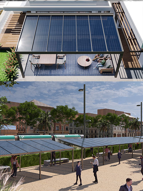 Diferencias entre el vidrio fotovoltaico bifacial e-Orbita GLASS y la placa solar tradicional