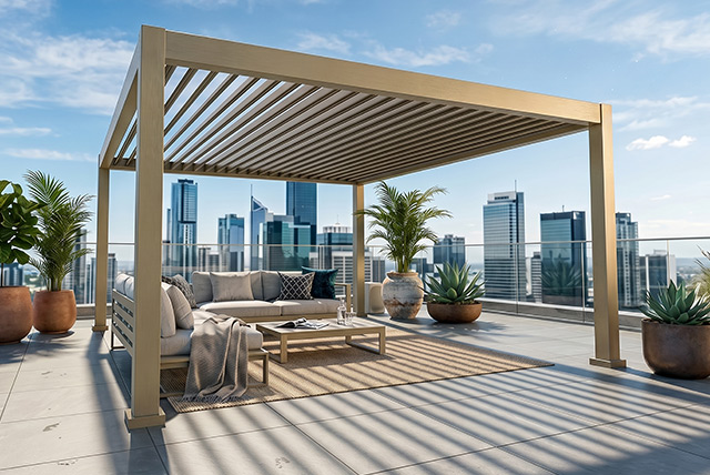 pergola Seesky NEO su un attico