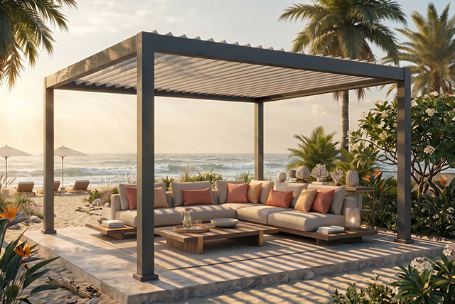 pergola Seesky NEO in spiaggia