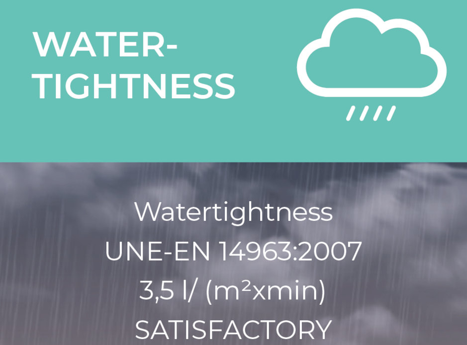 water tightness fixed and sliding ceiling