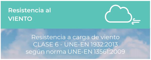 ensayo resistencia al viento pérgola